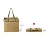 Camping Storage Bag Large Capacity Multifunctional Collapsible Utility Tote Bag for Picnic Travel Car Khaki