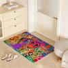 Dia De Muertos Design Art Floor Mat Eco  Flannel Doormat Non Slip Odorless Indoor Floor Rug Soft Short Plush Home Mat