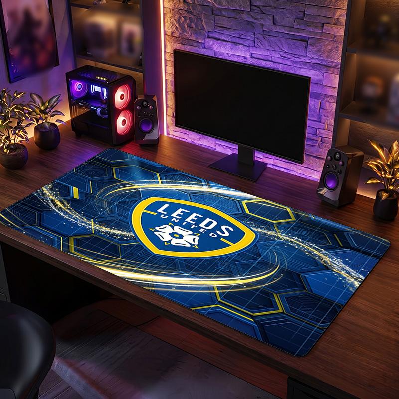 Tappetino Mouse Grande Stampa Leeds United Football, Tappetino Esteso Antiscivolo per Scrivania da Gioco per Ufficio Casa