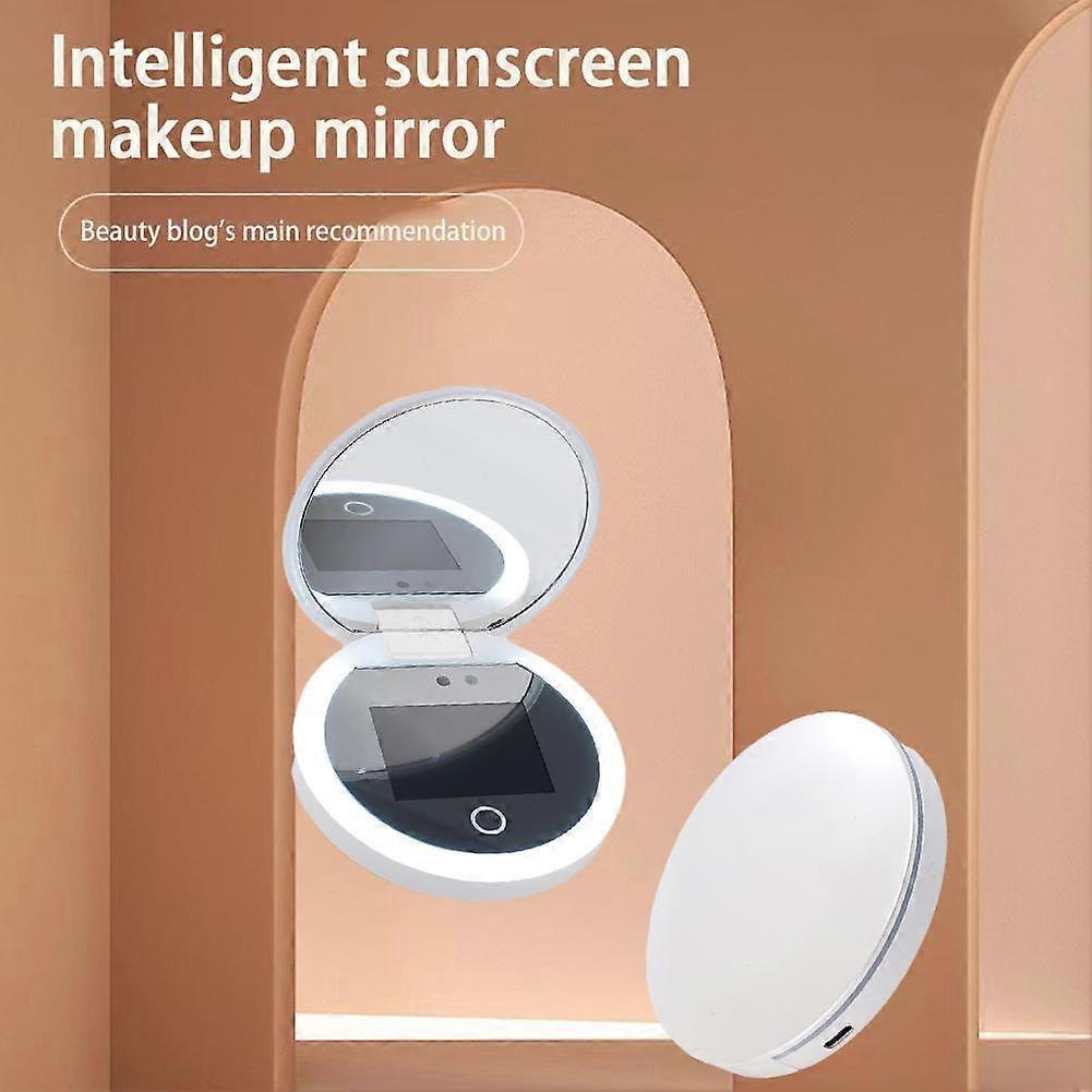 Compact Mirror with UV Camera for Sunscreen Test Pocket Size Handheld