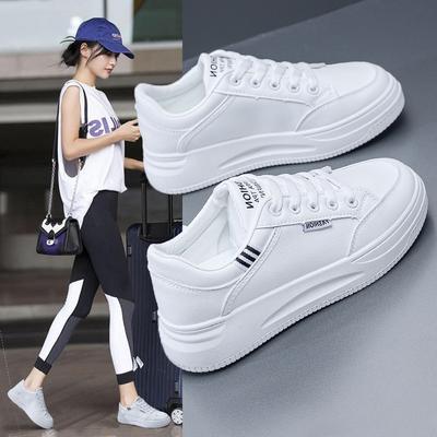 2025 Spring White Women's Lightweight Breathable Sneakers - All-match Casual Running Shoes QR06