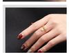Brass Chic Gold Plated Ring With Customizable Fit And Symbolic Designs Women For