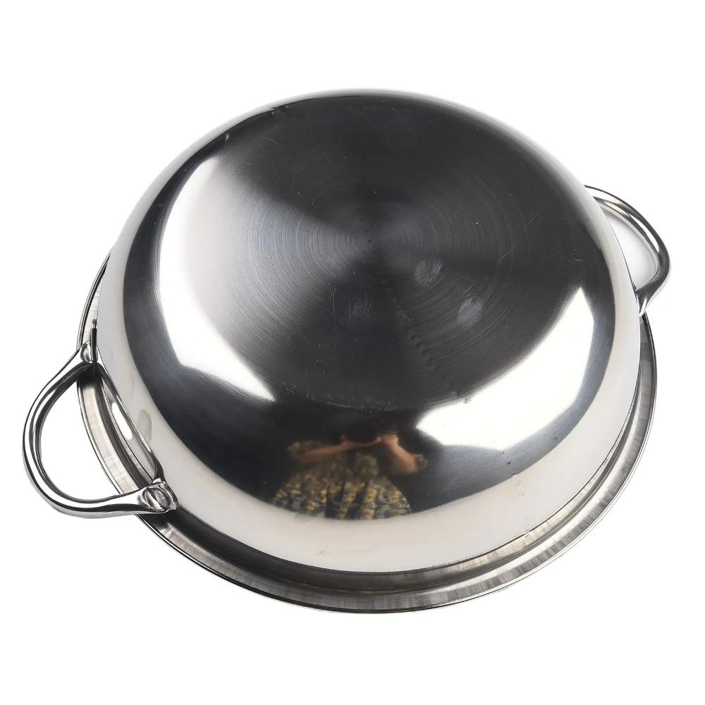 Thicken Yuanyang Pot 28-36cm Stainless Steel Pot Chinese Restaurant Hot Pot  Gas Induction Cooker