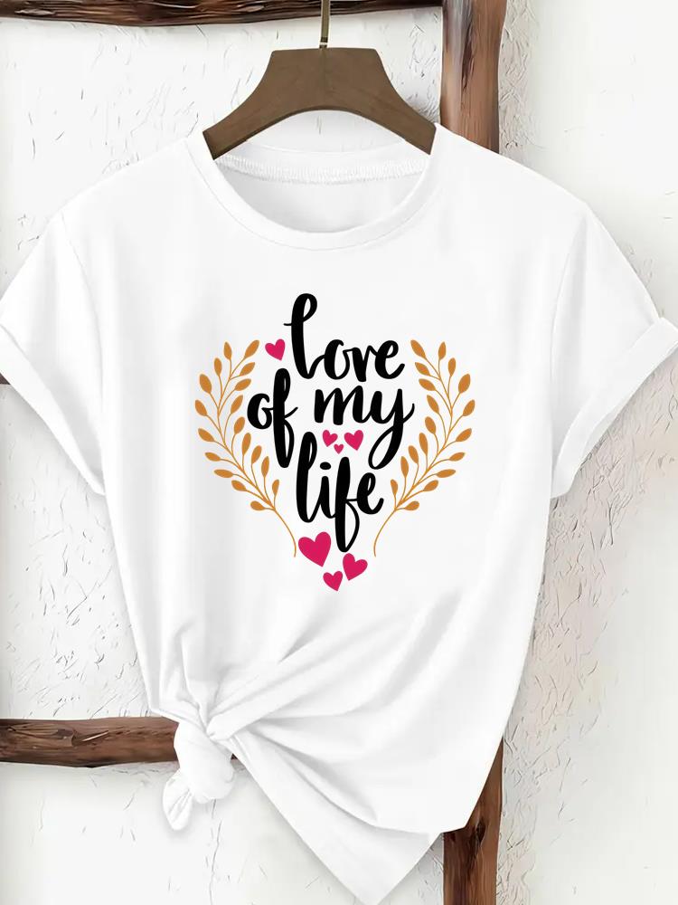 (Asian Size) Butterfly Flower Trend Woman Top Fashion Women Clothing T Shirt Female Short Sleeve Graphic T-shirts Print Tee