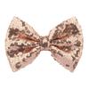 Hairpin Safety Rounded Corner Clip with Burr-Free Metal Spring Bow Shape Shiny Sequin Decoration Hairpin Children Sparkling Hair Accessory