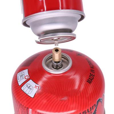 Tragbarer Gasnachfülladapter Outdoor Camping Gaskocher Adapter Gasfüllanschluss Funktionelles Wanderwerkzeug für Gaskartusche