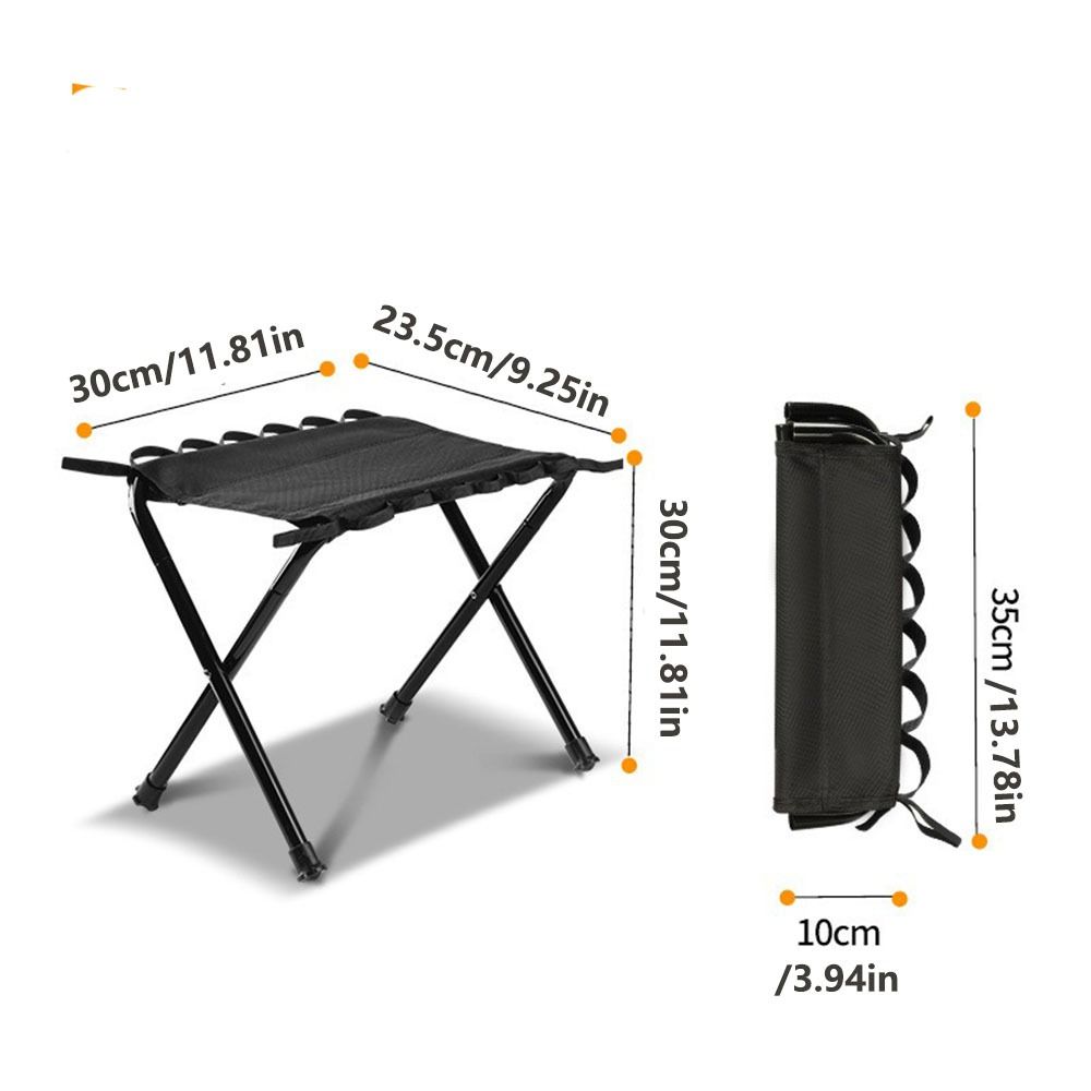 Compact Design Camping Stools Lightweight Fishing Chair Folding Foot Stool Outdoor Camping