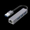 USB 3.0 Hub with Gigabit RJ45 Ethernet and 100Mbps Network Card