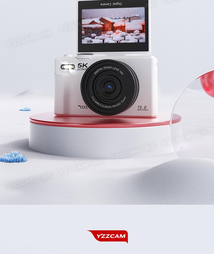 High-Definition Retro CCD Mirrorless Camera for Students and Parties - Perfect Entry-Level Camera for Girls