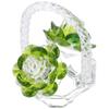 Crystal Crystal Flower Basket Decoration 3.3*3.1 Inch Home Decoration Basket Ornaments  Living Room