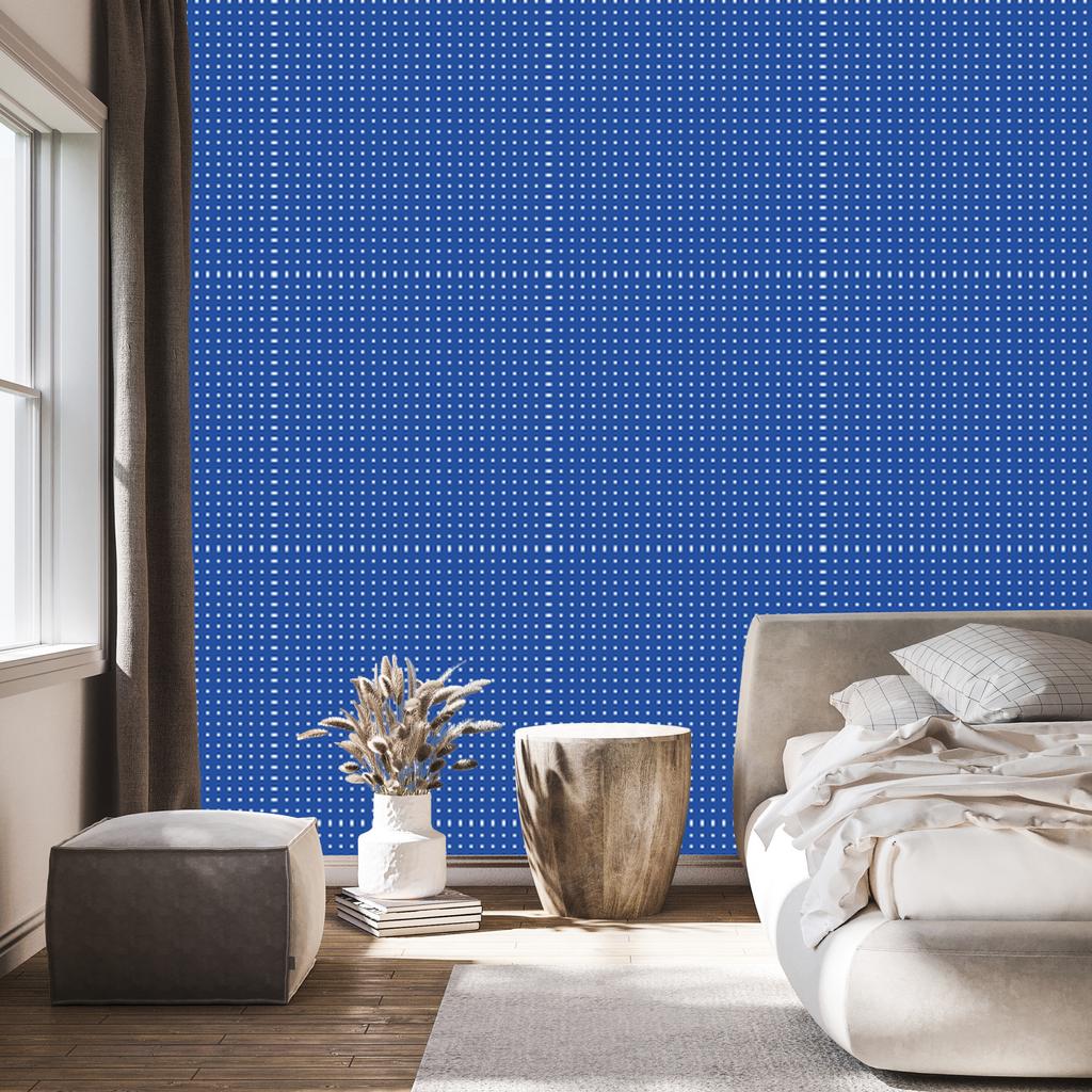 Wallpaper Dots Blue, Mountain Blue for Living Room and Bedroom 50x1000