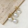 French Style Cherry Pearl Earrings Unique Cream Cherry Pearl Earrings For Sensitive Skin Daily Wear Special Occasions