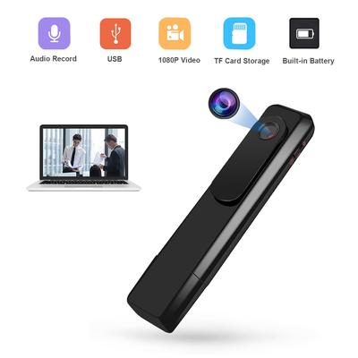 Cameră video 1080P Clipon Mini Cameră Video Audio Recorder USB Pocket Cam Builtin Litiu