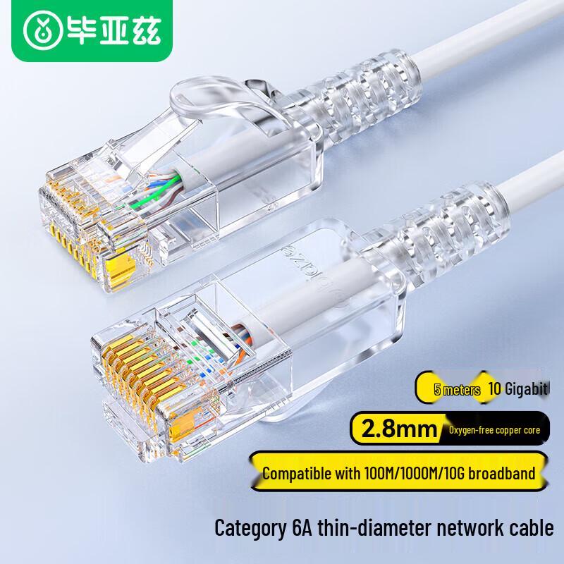 

BIAZE CAT6A Slim Oxygen-Free Copper Ethernet Cable