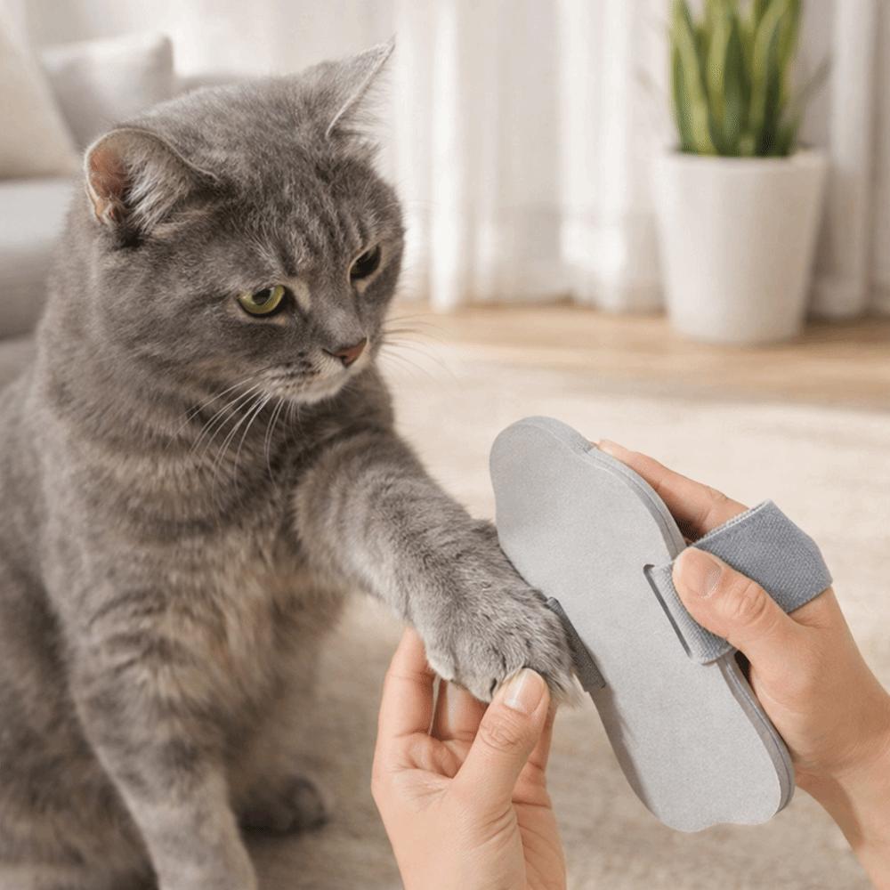 Adjustable Strap Dog Nail File Board Elastic Cat Nail Scraper Portable Pet Claw Grinder  Paw Care
