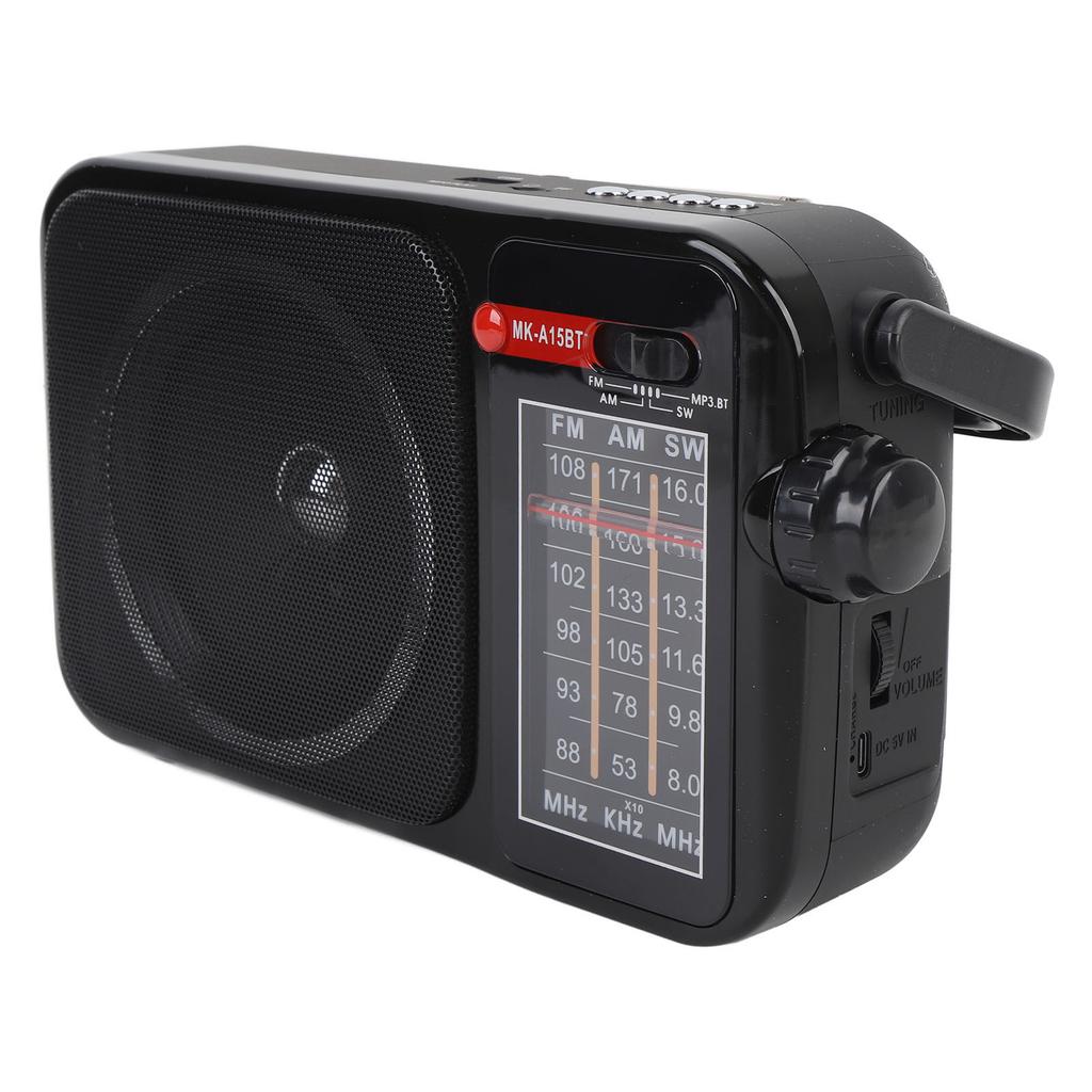 Tragbarer Radiofrequenzmodulation AM SW Bluetooth-Lautsprecher Speicherkarte Musik-Player wiederaufladbar