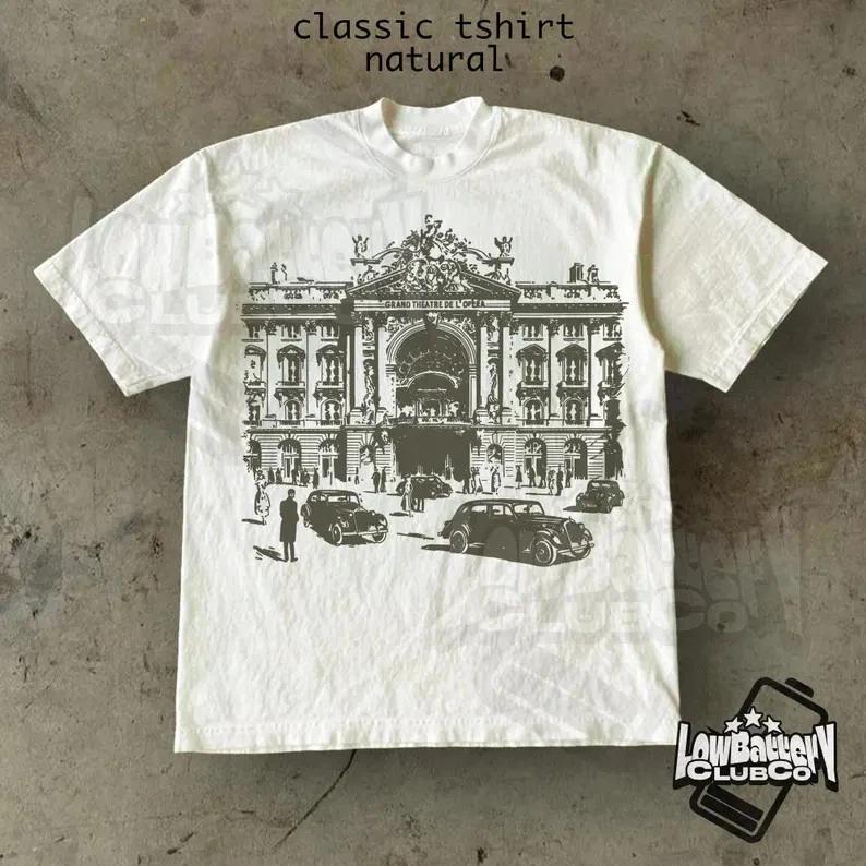 Paris 90s Graphic T-Shirt, Vintage France Streetwear Tee, Retro Tourist Style Sh L