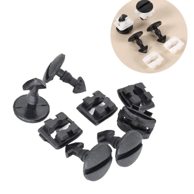 Bumper Towing Eye Hook Cover Clips Turn Lock Insert Kit Tow Bracket Cover Clip