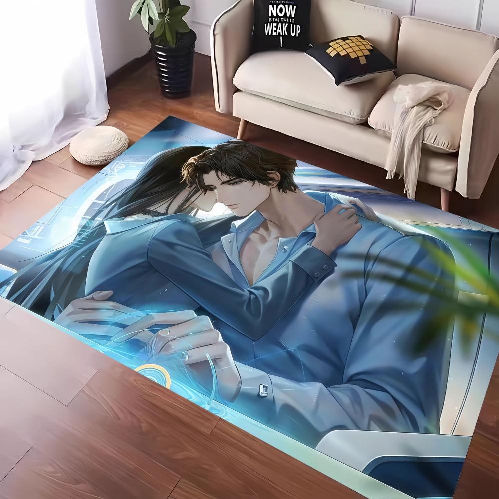 1pc Carpet Game Anime Characters Print for Home Living Room Bedroom Decor Non-slip Rug Floor MatComfortable Carpet for Fans Gift