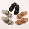 Wedge Heel Slippers Summer Wear New Summer Flat Sandals Women's Soft Sole Non-slip Beach Sandals