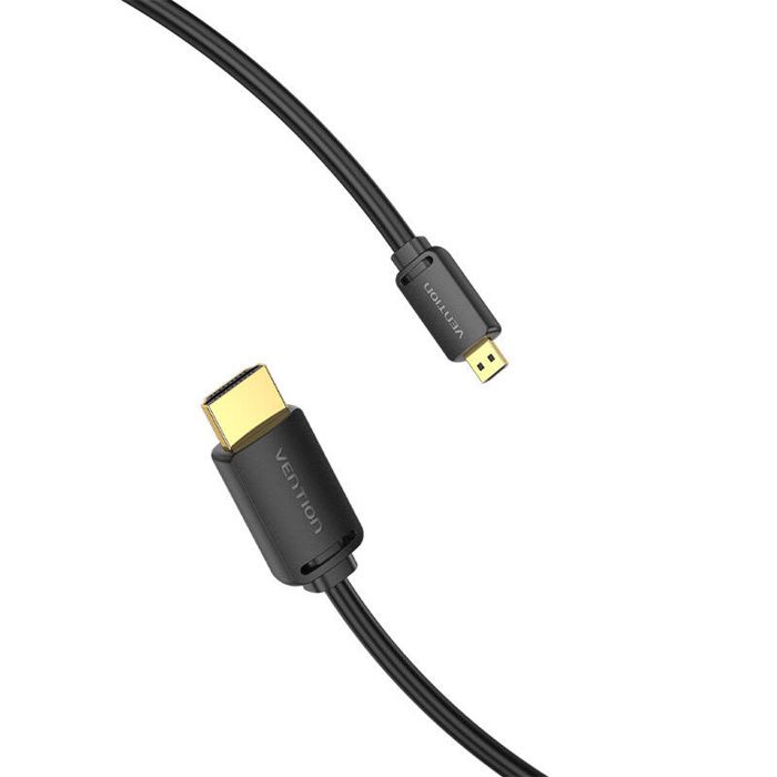 Câble Hdmi Vention D Mâle Vers Hdmi A Mâle Pour Moniteur, Ordinateur Portable, Téléviseur 2 M 4K