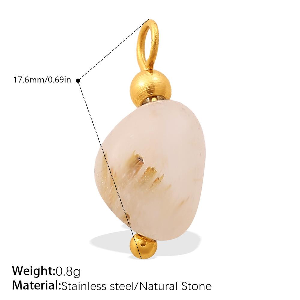 Stylish And Diverse Diy Pendant Stainless Steel Gold-Plated Diamond-Encrusted Freshwater Pearl Pendant Collection