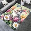 Office Carpet-Spring Bunny and Flowers Design for Sofa Protection Under Chairsa310