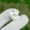 Geschenk für sie Natürlicher Amethyst Roh Stapelbarer Verstellbarer Ring 925 Silber