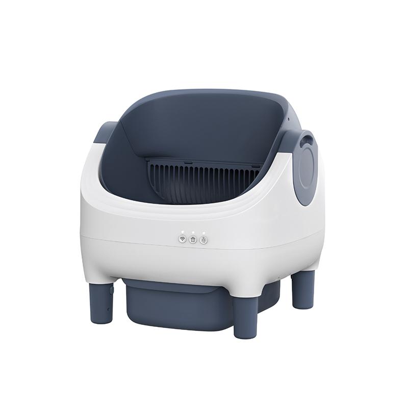 Self Cleaning Litter Box Automatic Cat Litter Box with Open-Top Design APP Control Dual Safety Sensors Suitable for Multi-cats