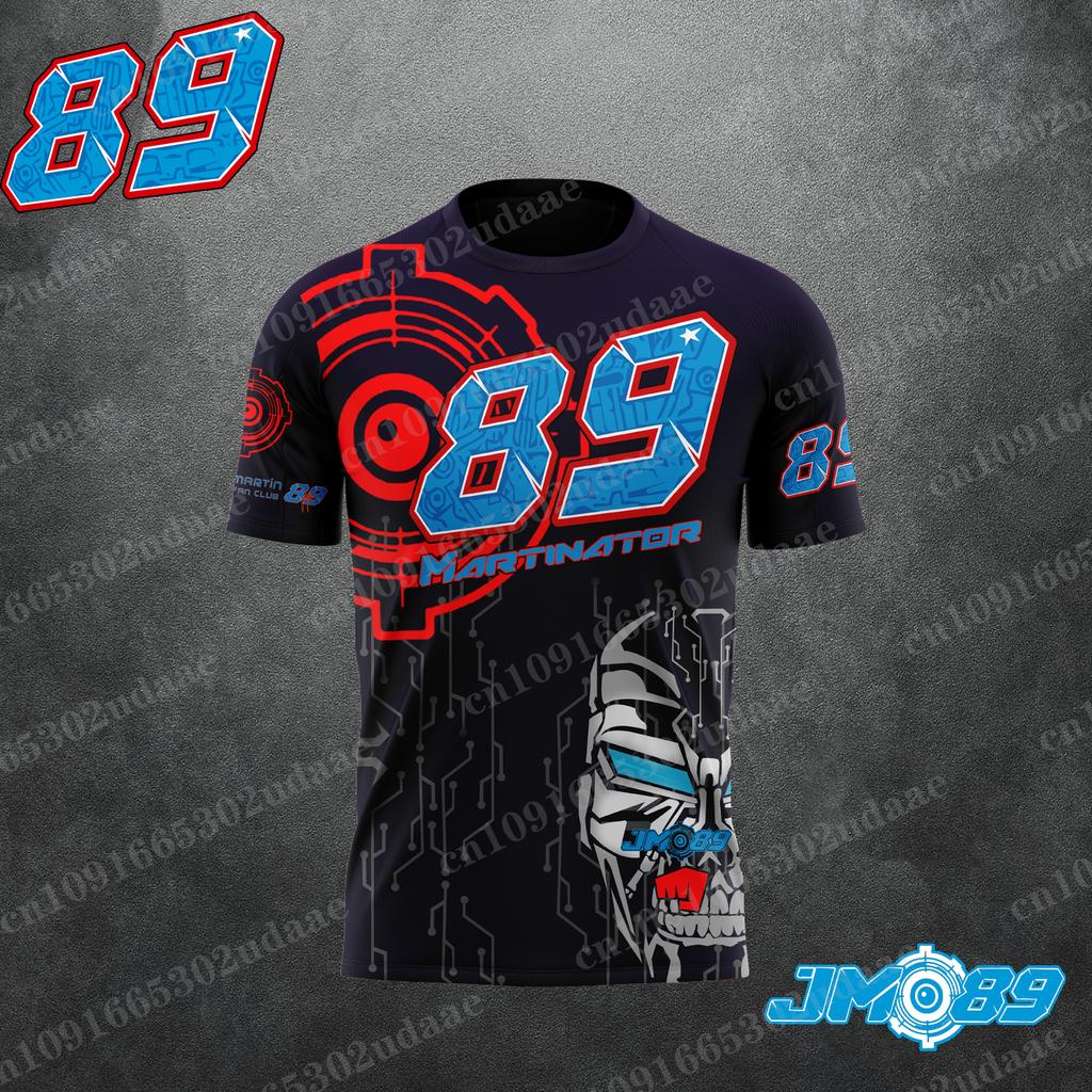 Motorcycle Race 89 Driver Jorge Martin Fan Men's Summer Sports and Leisure T-shirt