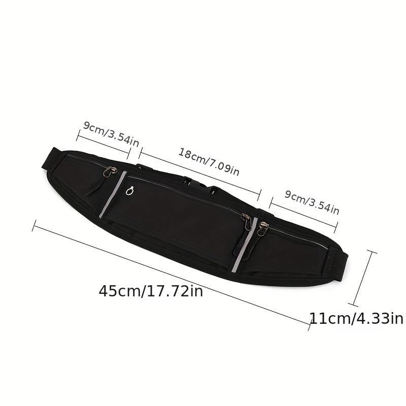 Sportliche Gürteltasche, Reflektierende Lauf-Hüfttasche, Leichte, unsichtbare Handytasche mit Kopfhöreröffnung, Bauchtasche, Gürteltasche