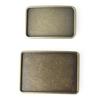Hipsters Simple Metal Belt Buckle Western Blank Buckle for Ethnic Trendy Jeans DIY Accessories Replacement Metal