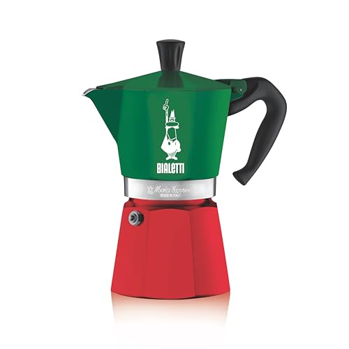 Bialetti Espresso Maker, Stovetop, Moka Express, 6-Cup Capacity, Coffee Mocchinetta, Italy, 0005323