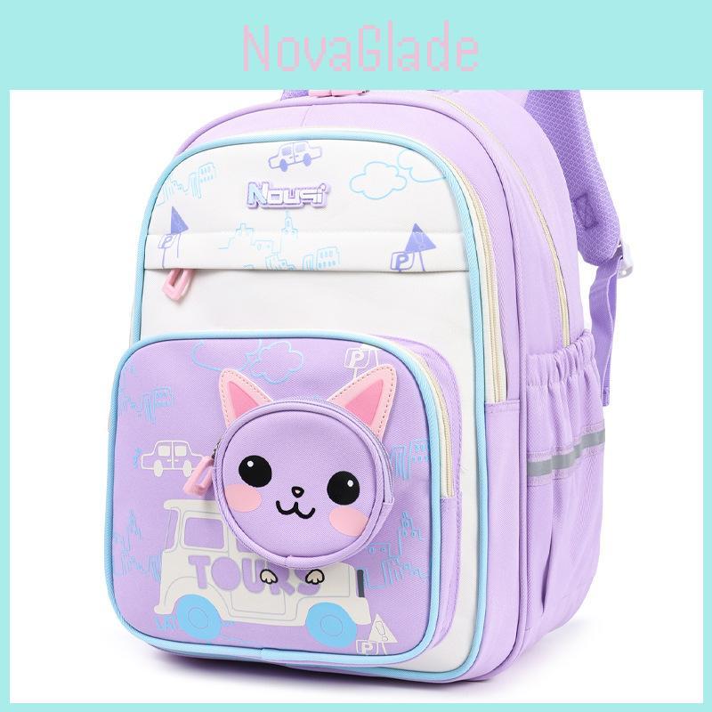 Cartoon Animal Tiger School Backpack For Girls And Boys With Oxford Fabric For Elementary School