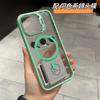 Slim PC Phone Case With Hidden Kickstand Lens Protector IPhone 12 To 16 Pro Max Magnetic Compatible