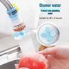 Splash-Proof Faucet Head and Water-Saving Shower Extension for Home Kitchen