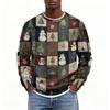Men's Christmas Hoodless Neck Pullover Sweatshirt, for Him