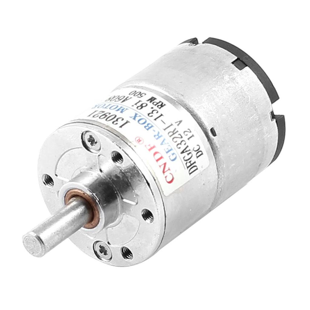 uxcell Magnetic Electric Gear Box Motor, Active Replacement, 12V DC, 500 RPM, 6mm Shaft