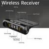 Solar USB Charging Real Time Temperature Monitor TPMS High and Low Tire Pressure Alarm Digital Tire Pressure Monitoring System