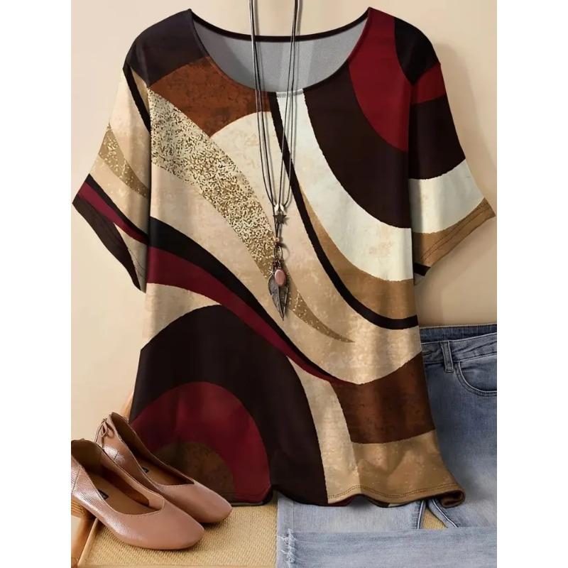 3D Printed Women's T-shirt Summer Fashion Breathable Versatile