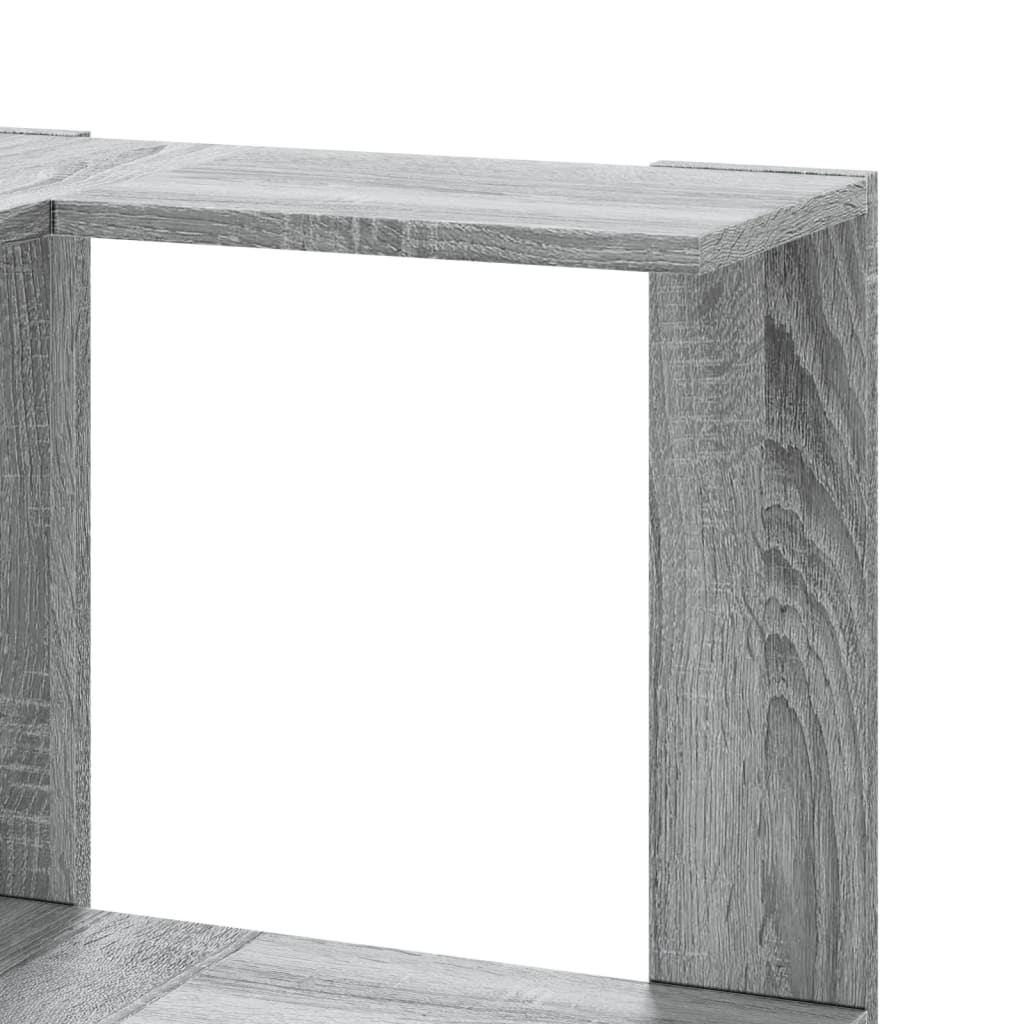 Bookshelf 5 Shelves Grey Sonoma 50x50x179 Cm Particleboard
