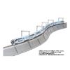 TOMYTEC TOMIX N Gauge Embankment Large Curve S-Shape Rail Set 91045 Model Train Supplies