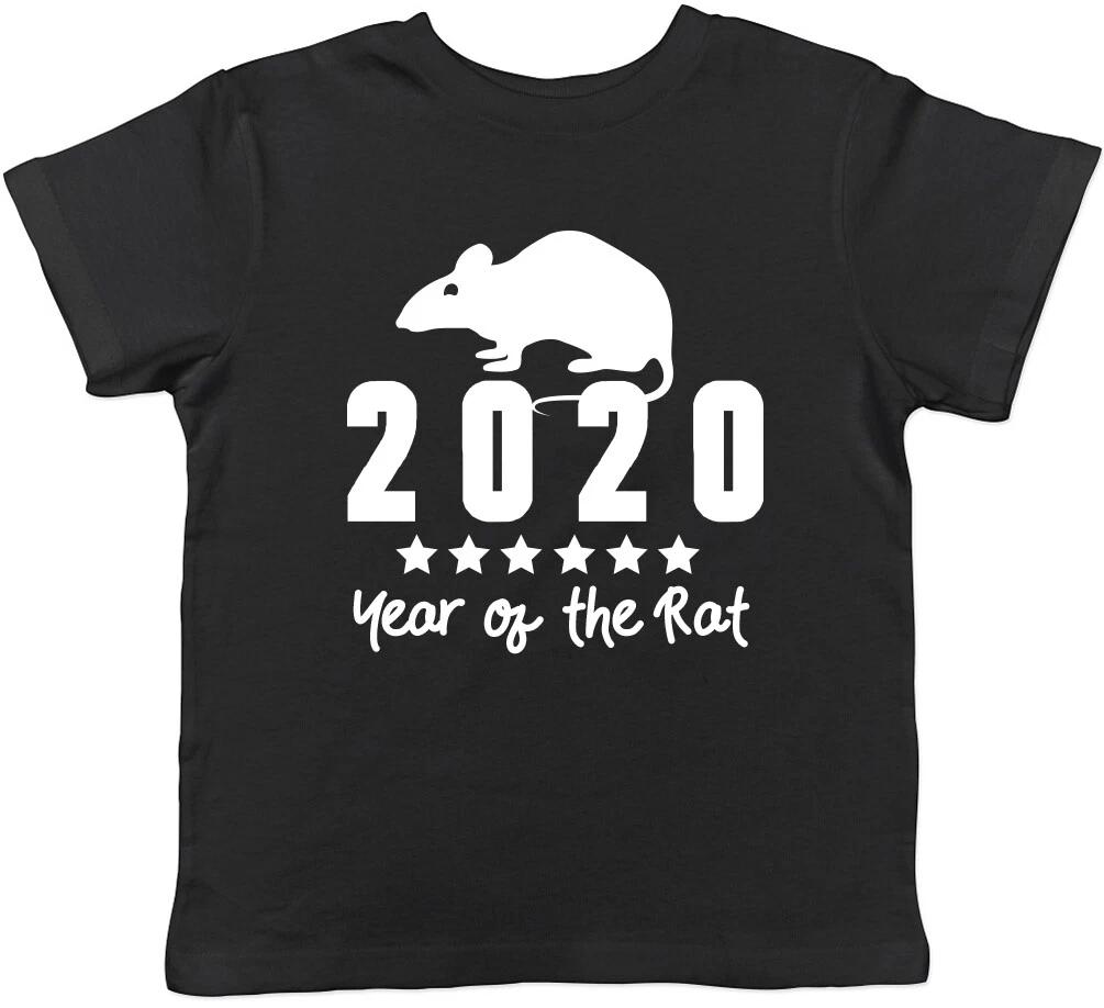 

Year of the Rat Chinese New Year Boys Girls Childrens Kids T-Shirt 130