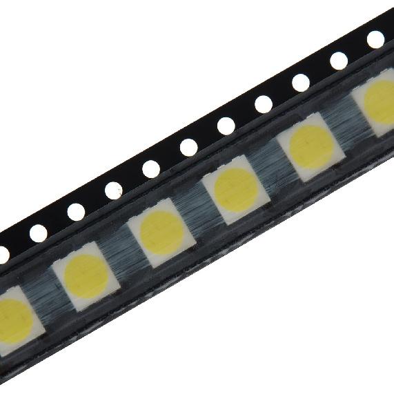 100pcs 5 Types Colors 5050 Red Yellow Blue Green White SMD LED Diode Lights Chips Kits (Surface Mount) 20mA High Intensity Lighting Components Light