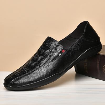 British Style Men Loafers Fashion Men's Genuine Leather Casual Shoes High Quality Adult Breathable Sneakers Shoes Men Moccasins