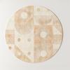 Cream Style Bedroom Decor Round Carpet Light Luxury Carpets for Living Room Thick Plush Bedside Floor Mat Fluffy Soft Lounge Rug