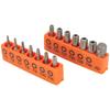 14Pcs/Set Durable with Hole Torx Screwdriver Bit 25mm T5-T40 Electric Driver Bit Star 1/4 Inch Hex Hardware Tool Kit