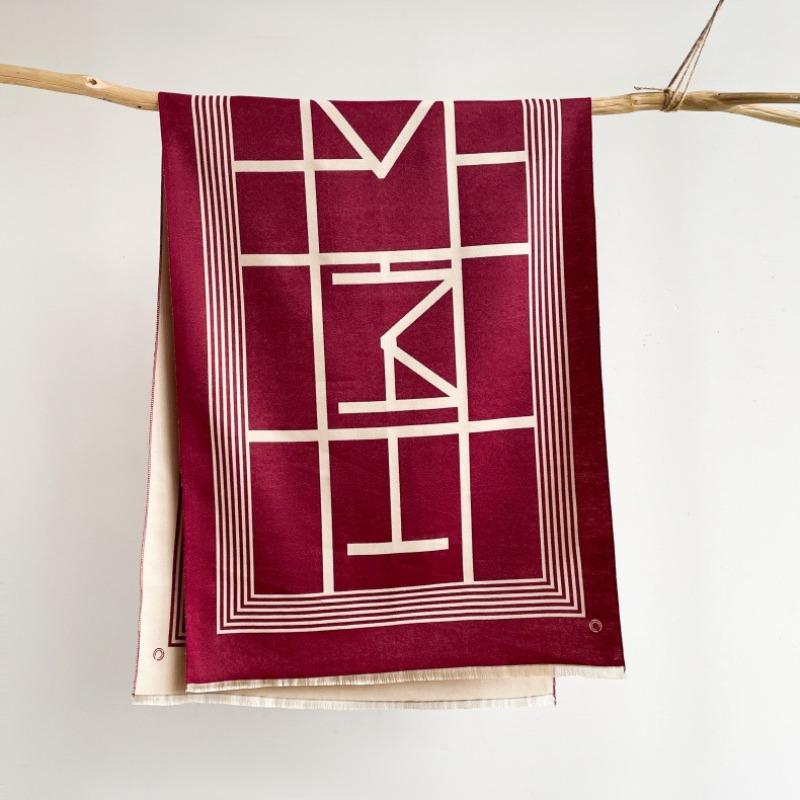 Imitation cashmere autumn and winter thickened scarf versatile extended plain weave fashion air conditioner shawl warm decorative scarf