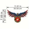 One piece, laser engraved flat UV printing metal US Navy Eagle flagship decorative painting Eagle silhouette art creative home