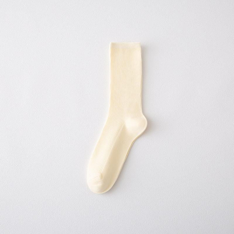 Female Autumn Fashion New Colorful Candy Color In The Tube Pile Socks